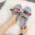 Women's fuzzy slippers - indoor/outdoor, trendy instagram style, flat, fashionable 2024 design - dropshipping available