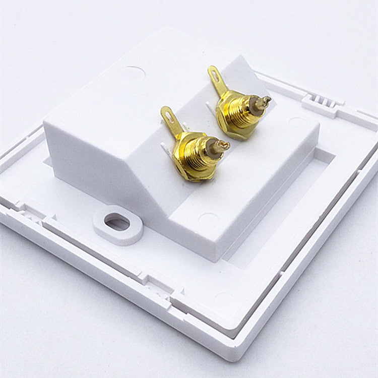 Direct gold-plated, Snake King audio panel 2-position lotus, speaker junction box, two-position AV socket RCA socket