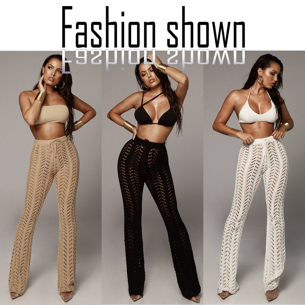 European and american sexy women's nightclub hollow-out knit pants - hot selling crochet beach shorts on , , and