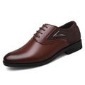 New plus size men's casual leather shoes - versatile business formal footwear, slip-on wedding shoes, dropshipping available