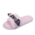 Women's fuzzy slippers - indoor/outdoor, trendy instagram style, flat, fashionable 2024 design - dropshipping available