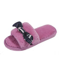 Women's fuzzy slippers - indoor/outdoor, trendy instagram style, flat, fashionable 2024 design - dropshipping available