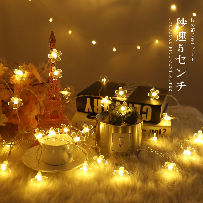 LED small colorful lights flashing dreamy literary girl heart room Korean dormitory bedroom arrangement romantic fresh string lights