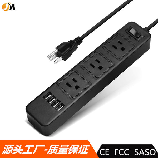JW301usb socket intelligent, socket, with usb charging, US standard plug-in board, British standard power strip