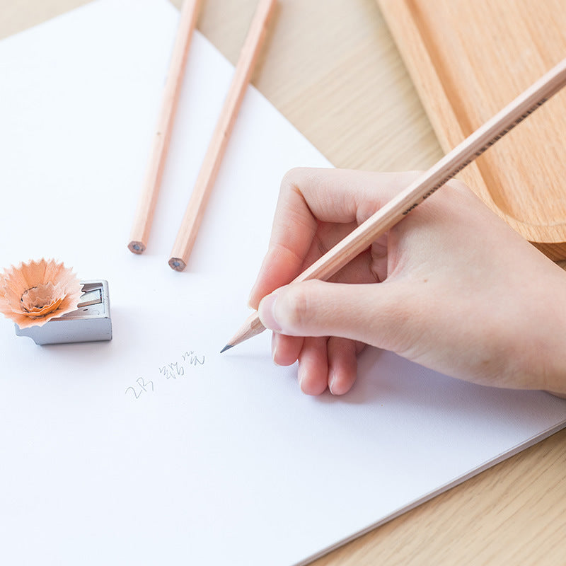 Deli Stationery S910 log box pencil Ouyang Nana hexagonal pen holder log pencil 12 pcs/box