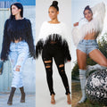 Hot-selling european and american women's fall/winter sweater cardigan -  &  bestseller: handmade tassel knit pullover sweater