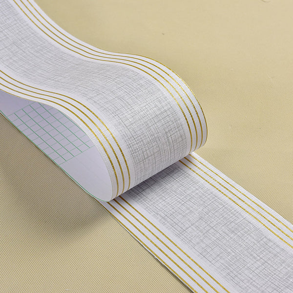 Self-adhesive wallpaper skirting wall sticker waist line wholesale bedroom living room wallpaper wall skirt bathroom waterproof pvc sticker