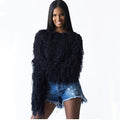 Hot-selling european and american women's fall/winter sweater cardigan -  &  bestseller: handmade tassel knit pullover sweater