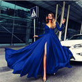 european and american export hot seller: new milk silk sexy deep v long sleeve dress for  and