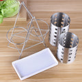 304 stainless steel chopstick barrel thickened creative drain chopstick barrel round chopstick cage suit chopstick holder tableware
