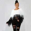 Hot-selling european and american women's fall/winter sweater cardigan -  &  bestseller: handmade tassel knit pullover sweater