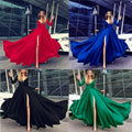 european and american export hot seller: new milk silk sexy deep v long sleeve dress for  and