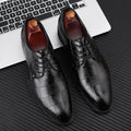 New men's casual shoes, extra large sizes, business formal leather shoes, men's lace-up versatile wedding shoes