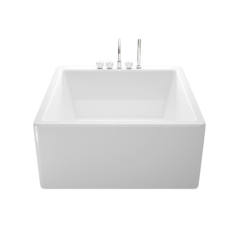 Square can be equipped with cylinder faucet, the store recommends hotel home acrylic independent large bathtub 053