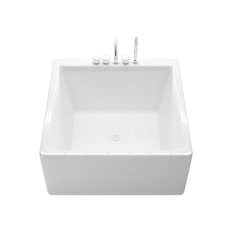 Square can be equipped with cylinder faucet, the store recommends hotel home acrylic independent large bathtub 053