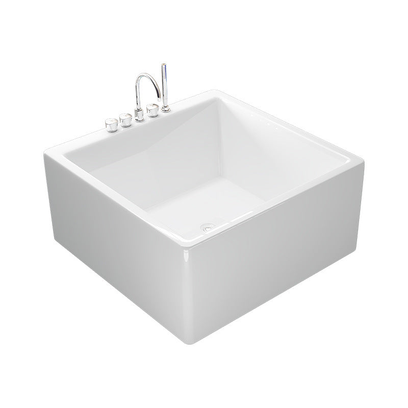 Square can be equipped with cylinder faucet, the store recommends hotel home acrylic independent large bathtub 053