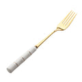Titanium stainless steel spoon with luxury creative ceramic handle knife, fork, and spoon - european style cutlery set, wholesale gift tableware