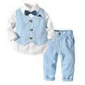 Exportfashion spring new arrivals children's clothing baby boy small suitvest gentleman three-piece setboy set dress