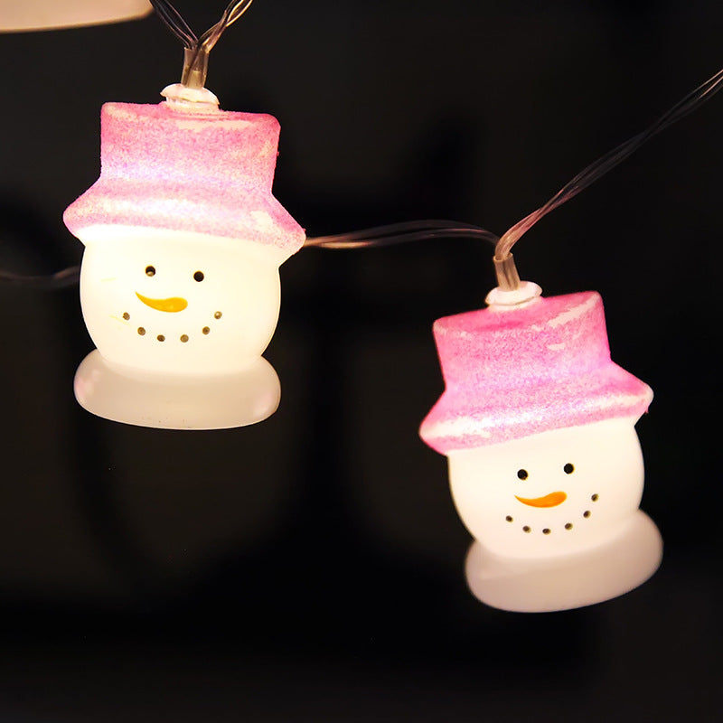 Directly from the manufacturer LED light string Christmas decoration Red Hat old man, New Year holiday decoration battery box lights wholesale