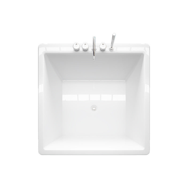 Square can be equipped with cylinder faucet, the store recommends hotel home acrylic independent large bathtub 053