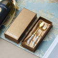Hepburn style ceramic handle stainless steel tableware steak knife fork spoon tableware suit titanium stainless steel spoon gift