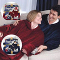 Pullover fleece thickenedlong pajamas heattech tv blanket outdoor cold-proof nightgown couple outfit sweatshirt fleece heattech