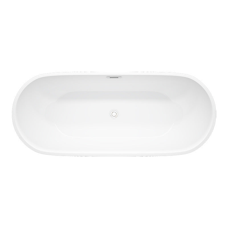 Simple style oval hotel home bathroom independent acrylic bathtub, QT-060 directly from the manufacturer