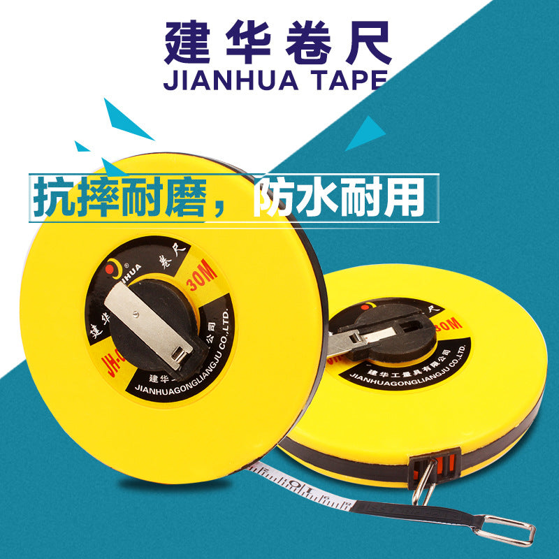 20 meters leather tape measure 50 meters leather measure 100 meters household long soft ruler measuring ruler project, high-precision box ruler 30 meters