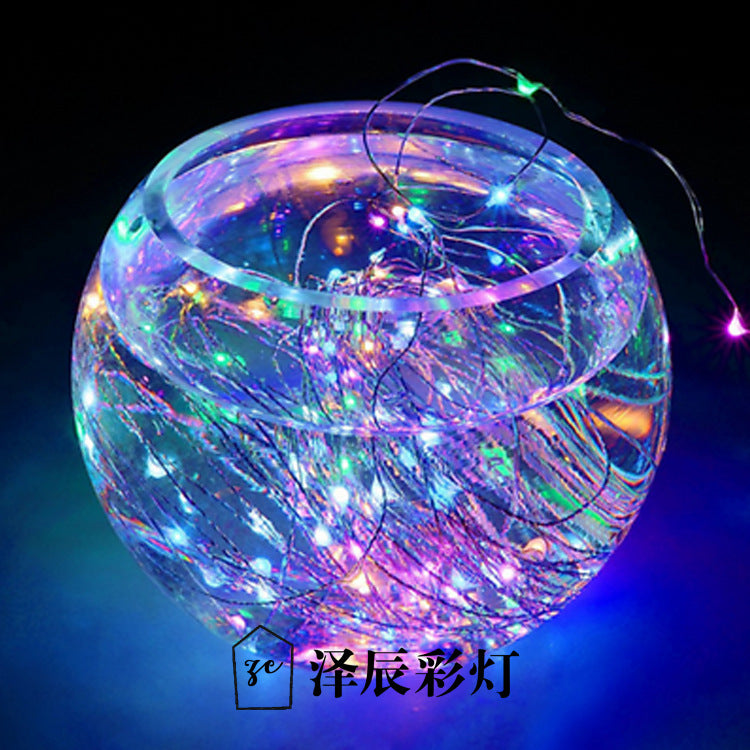 Hot-selling led waterproof copper wire light string ins Internet celebrity wedding decoration gift box filler Gypsy decorative copper wire light
