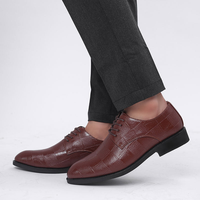 8813 leather shoes men's business formal shoes plus size casual shoes versatile pointed toe wedding shoes dropshipping available