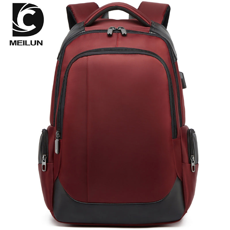 New trendy large-capacity backpack male Korean version casual computer backpack business bag travel bag student schoolbag