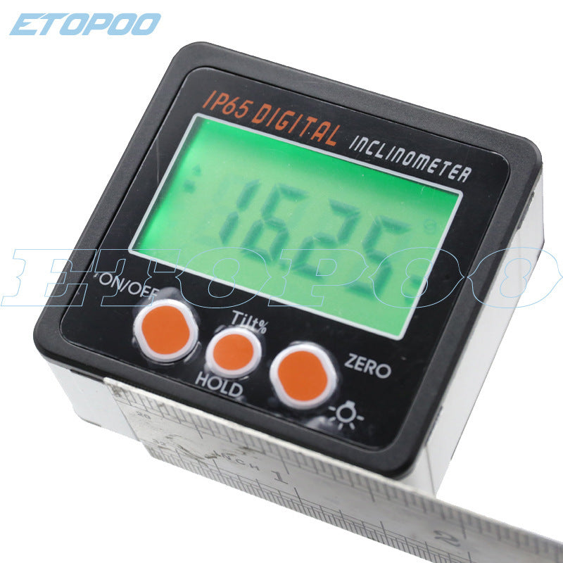 HUOTO 4 * 90 degree IP65 green light, tilt box, angle meter, with background light