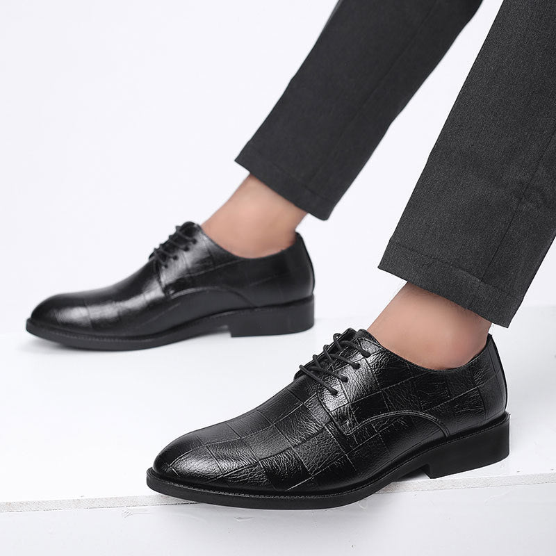 8813 leather shoes men's business formal shoes plus size casual shoes versatile pointed toe wedding shoes dropshipping available