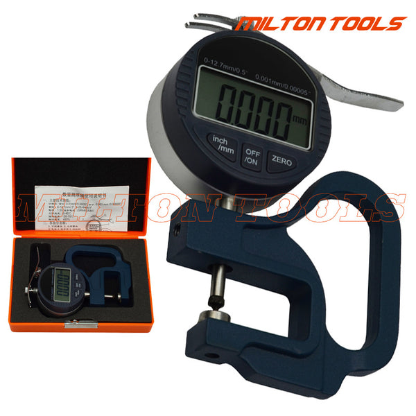 0-12.7 mm digital caliper thickness gauge digital thickness gauge micrometer, digital micron 0.001mm