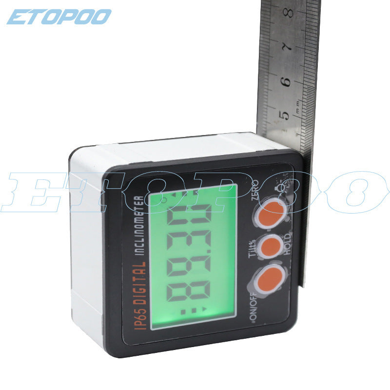 HUOTO 4 * 90 degree IP65 green light, tilt box, angle meter, with background light