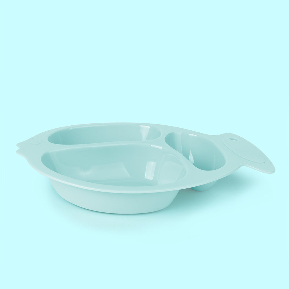 Private label personalized cartoon kids tableware divided plate toddler training lunch box baby food bowl feeding food grade