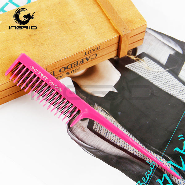 Ingrid pointed tail comb high temperature resistant and anti-static haircut comb hair styling hair comb hair tool disc hair comb