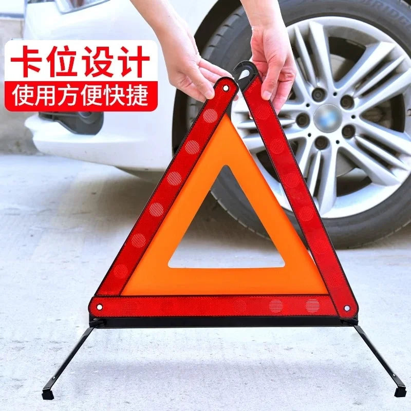 43x39 cm reflective warning triangle for folding tripod of a car