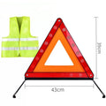 43x39 cm reflective warning triangle for folding tripod of a car