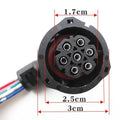 Faw j6 7-hole female tail light plug