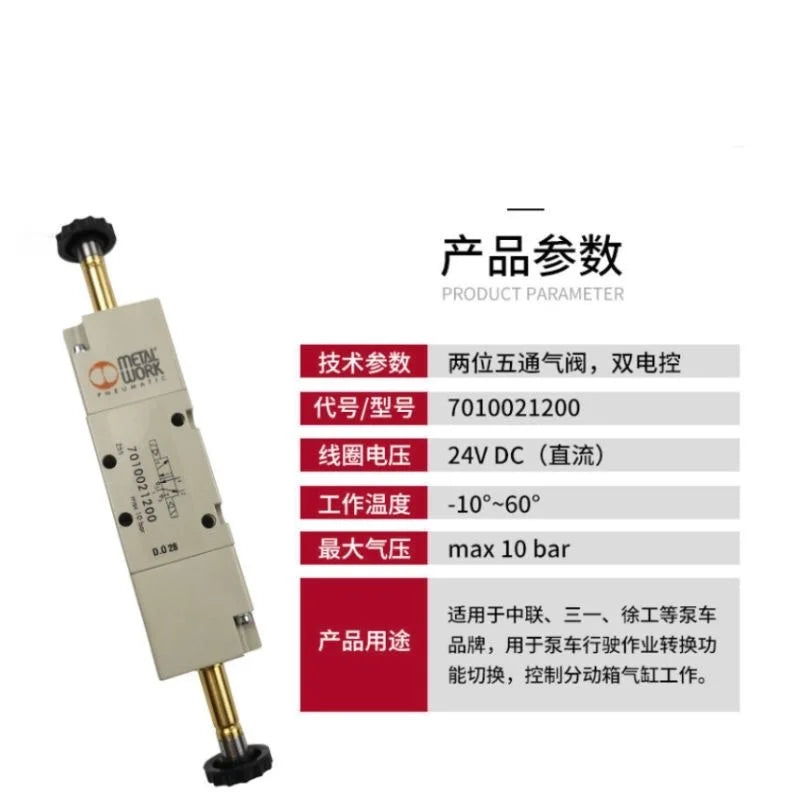 7010021200 metalwork pneumatic control valve 5/2-way
