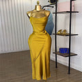 European and american cross-border women's fashion:  summer new arrivals - sexy, elegant, slim-fit, bodycon midi slip dress