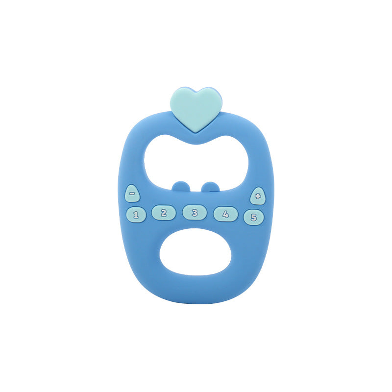 Food Grade Silicone Toothpaste Color Double Grip Buttons New 2025 Baby Bite Gum Baby Teething Chewing Toy