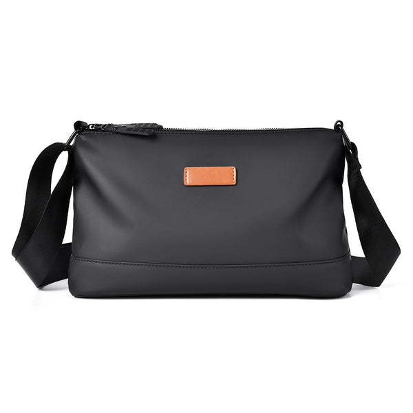 2025  new commuter shoulder bag men's bag casual versatile large-capacity leather film messenger bag travel satchel men