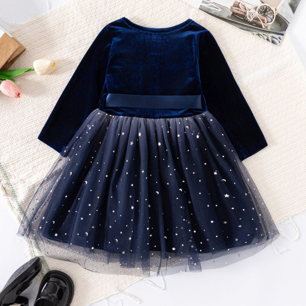 New girls' clothing: red long-sleeve dress for baby girls - new year's outfit - direct from the manufacturer