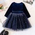 New girls' clothing: red long-sleeve dress for baby girls - new year's outfit - direct from the manufacturer