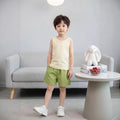 New children's cotton sleeveless tank top and shorts set - two-piece loungewear, class a quality, wholesale for cross-border e-commerce