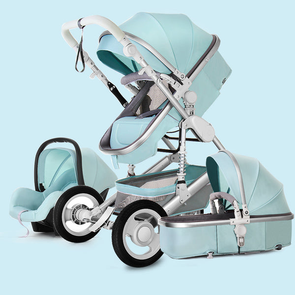 High landscape stroller two-way folding can sit and lie down newborn children's stroller baby three-in-one basket wholesale