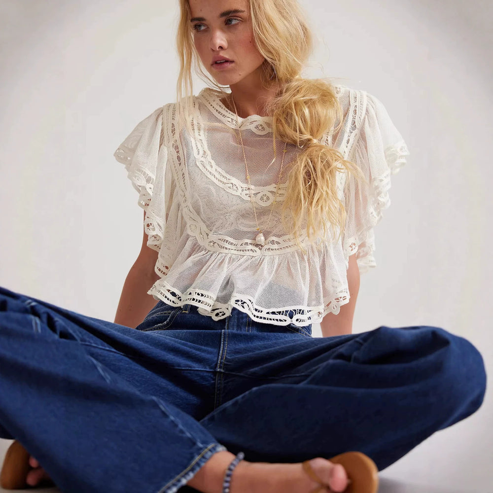 Pure desire style gentle short long sleevesknittingshirt-like elegantlooseslimming look sexycut outtie backtops