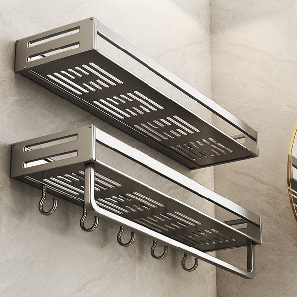 Toilet rack No punching gun gray bathroom toilet toilet washstand wall storage rack wall mounted